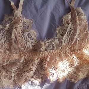 SHEIN Pink Lingerie Set Lace Bra and Panty